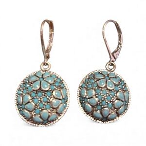 Traci Lynn Blue Dangle Earrings